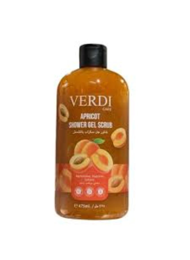 Verdi shower gel scrub aprcot  475 ml